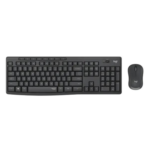 Teclado Y Mouse Logitech Mk295 Silent Combo Membrana Inalámbrico Negro