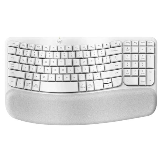 Teclado Logitech Ergo Wave Keys Membrana Inalámbrico Bluetooth Blanco