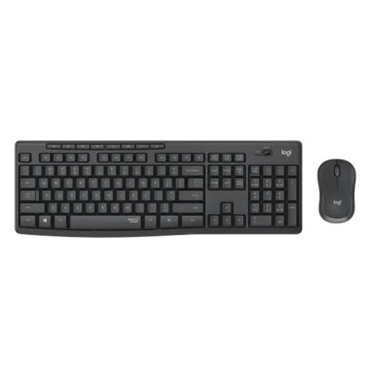 Teclado Y Mouse Logitech Mk295 Silent Combo Membrana Inalámbrico Negro