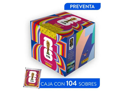 Caja Panini Mundial 2026 con 104 Sobres (Preventa)