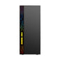 CASE GAMING EAGLE WARRIOR CG17Z3RA001C MID TOWER SIN VENTILACIÓN INCLUIDA CON VIDRIO FRONTAL Y LATERAL CON ILUMINACIÓN LED NEGRO
