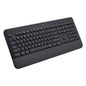 Teclado Logitech K650 Signature Membrana Inalámbrico Bluetooth Negro