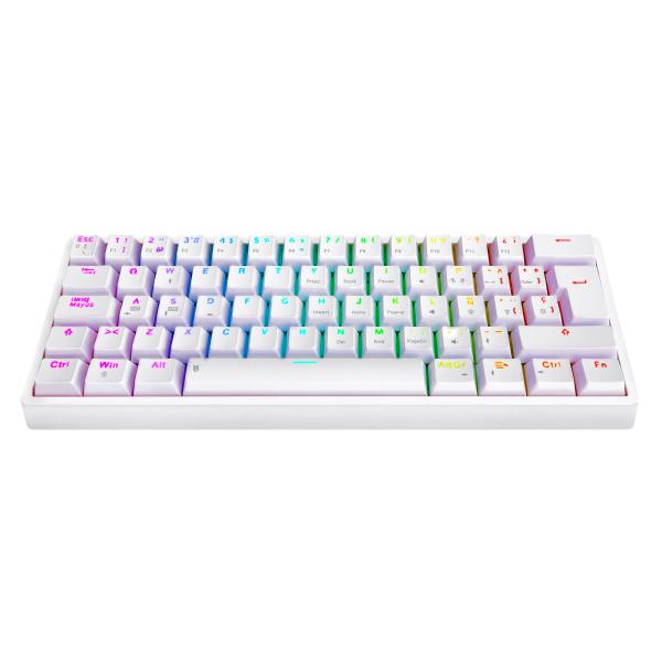 Teclado Gaming Rgb Eagle Warrior Kgy182U0002C 60% Mecánico Español Blanco