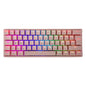 Teclado Gaming Rgb Eagle Warrior Kay182U0001C 60% Mecánico Inalámbrico Bt Rosado
