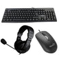Teclado Mouse Y Headset Nova Usb Kb5982U0002C Negro