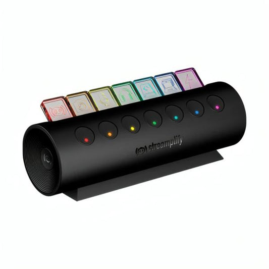 Teclado Streaming + Hub Streamplify 7 Puertos Usb Rgb