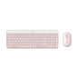 Teclado Y Mouse Logitech Mk470 Slim Combo Inalámbrico Rosado