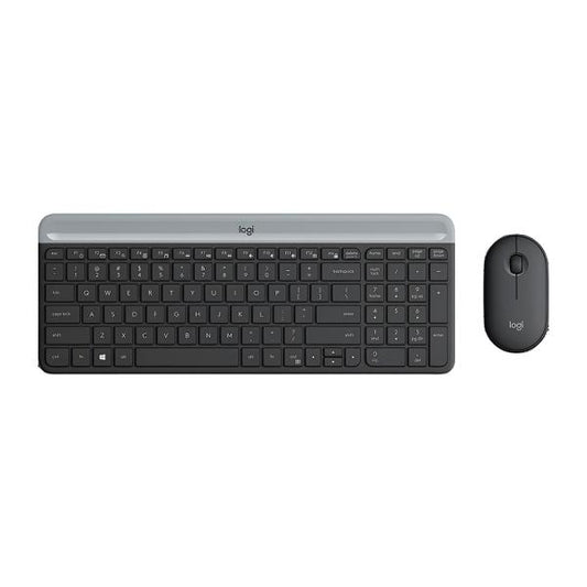 Teclado Y Mouse Logitech Mk470 Slim Combo Inalámbrico Negro