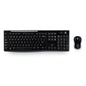 Teclado Y Mouse Logitech Mk270 Combo Membrana Inalámbrico Negro