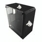 CASE GAMING RGB EAGLE WARRIOR CG01W8RA001C MID TOWER SIN VENTILACIÓN INCLUIDA CON VIDRIO LATERAL NEGRO