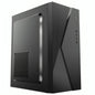 CASE CM04Q1RA001C MINI TOWER SIN VENTILACIÓN INCLUIDA CON PANEL LATERAL Y CON FUENTE DE PODER 600W NEGRO