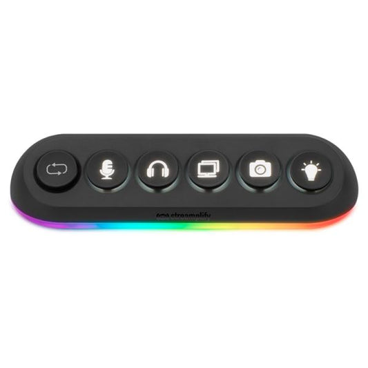 Teclado Streaming + Hub Streamplify Hub Deck 5 5-Rgb-Us-F-Bk Rgb