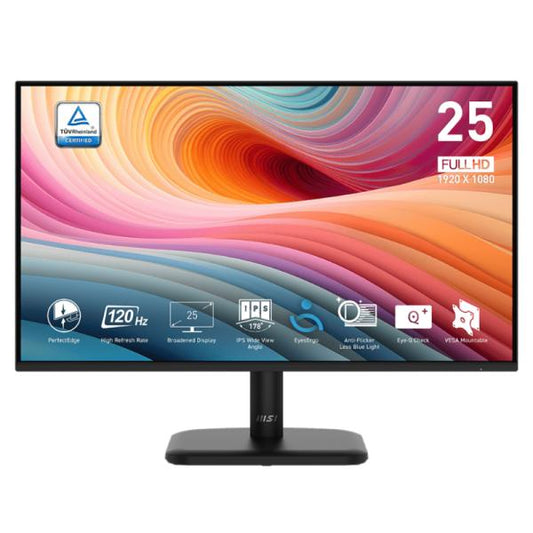 Monitor Gaming MSI PRO MP251L E2 25" Full HD 120Hz Anti-Glare HDMI/VGA Negro