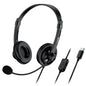Headset Genius Hs-230U Alámbrico Usb-C 2.4M Negro