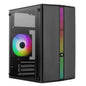 CASE RGB AEROCOOL EVO MINI-G-BK-V1 MINI TOWER VENTILADOR 1 DE 120MM CON VIDRIO LATERAL ACCS-PV42013.11 NEGRO AEROCOOL