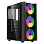 CASE EAGLE WARRIOR CG13ALRA001C MID TOWER VENTILADORES 3 DE 120MM CON VIDRIO LATERAL NEGRO