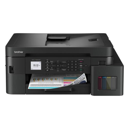 IM2019 IMPRESORA BROTHER MFCT930DW TANQUE DE TINTA 4 EN 1 WI-FI / ETHERNET / USB 2.0 / IMPRESIÓN DESDE USB / AIRPRINT / MOPRIA DUPLEX AUTOMÁTICO NEGRO