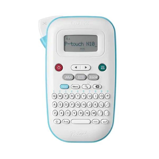 Impresora De Etiqueta Brother Ptn10 Portátil Teclado Qwerty Blanco