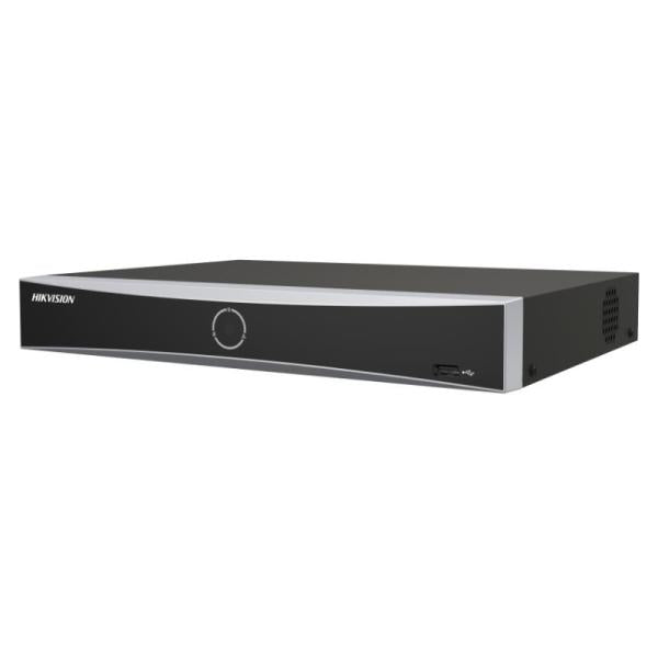 GRABADORA NVR HIKVISION DS-7608NXI-K1(D) 8 CANALES 4K 16TB H.265+ NEGRO