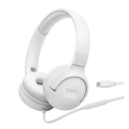 Headset Jbl T520 Alámbrico Usb-C Blanco