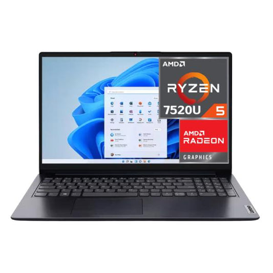 Laptop Lenovo IdeaPad 1 15.6" Ryzen 5 7520U 8GB RAM 256GB SSD Windows 11 Azul