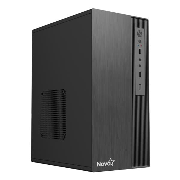 CASE NOVA CM04Z9RA001C MINI TOWER VENTILADOR DE 1 DE 80 MM SIN FUENTE DE PODER INCLUIDA NEGRO
