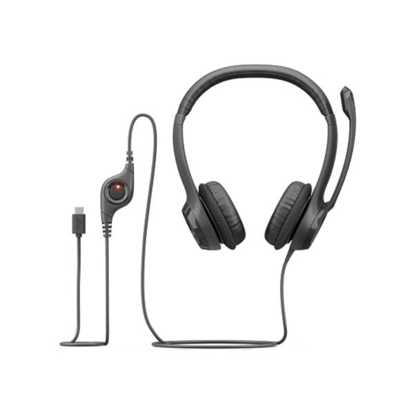 Headset Logitech H390 Usb-C Cancelación De Ruido Negro