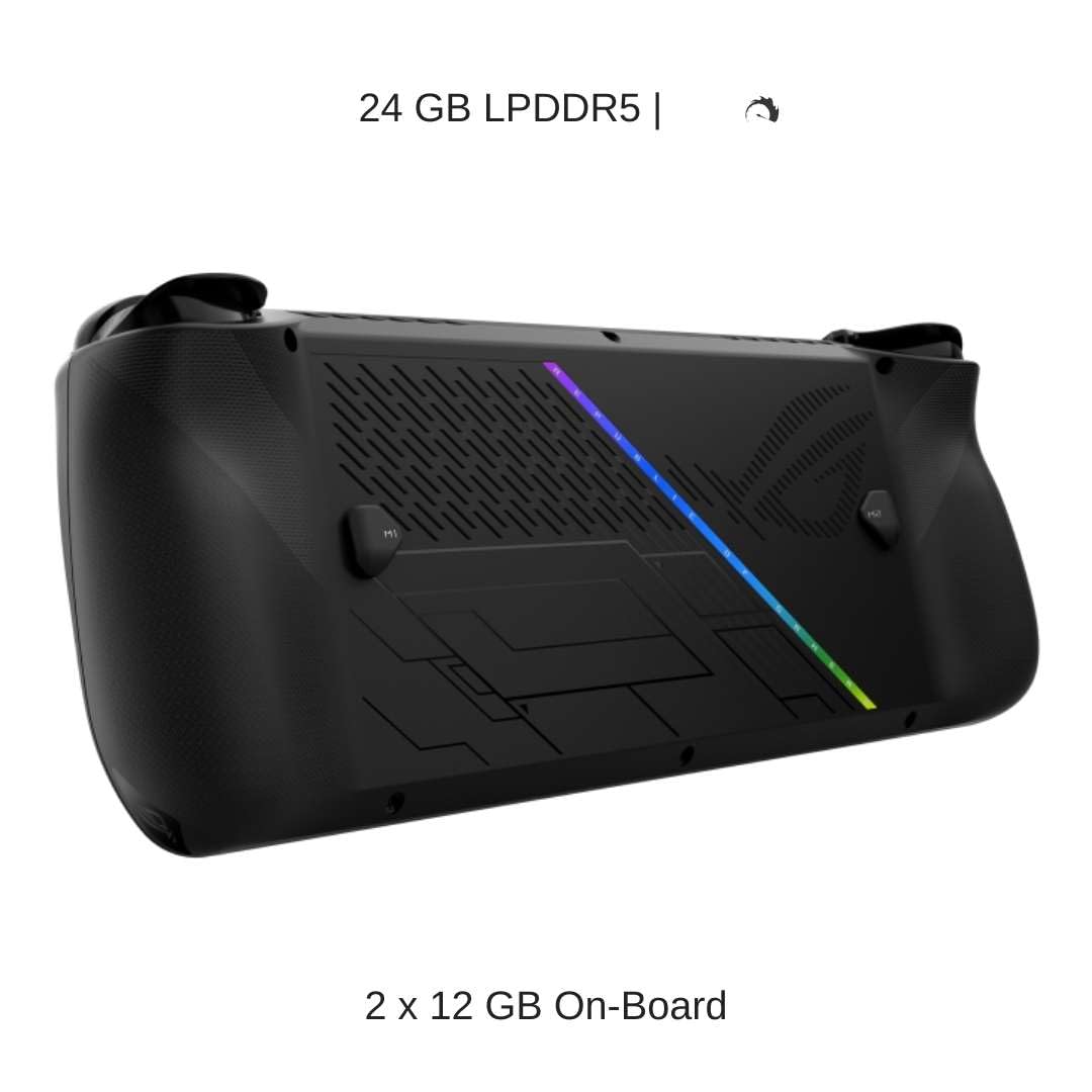 Consola Portátil Asus Rog Ally X Rc72La 7 Pulg Fhd 120Hz Ryzen Z1 Extreme 24Gb Ram 4Tb Ssd Windows 11 Negro