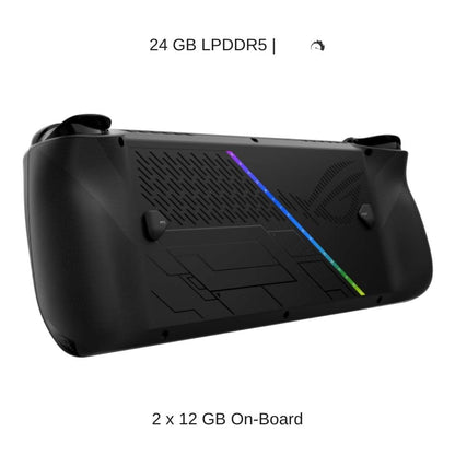 Consola Portátil Asus Rog Ally X Rc72La 7 Pulg Fhd 120Hz Ryzen Z1 Extreme 24Gb Ram 4Tb Ssd Windows 11 Negro