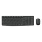 Teclado Y Mouse Logitech Mk235 Membrana Inalámbrico Negro