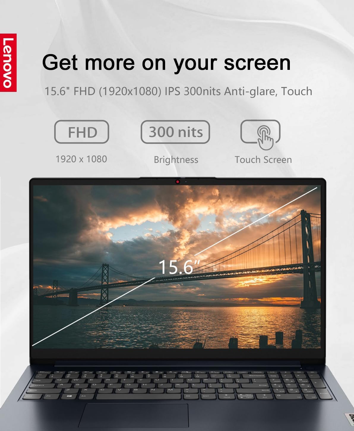 Laptop Lenovo IdeaPad 1 15.6" Ryzen 5 7520U 8GB RAM 256GB SSD Windows 11 Azul