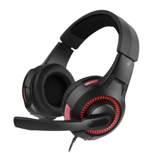 Headset Eagle Warrior Echo Usb 3.5Mm Con Microfono Negro / Rojo