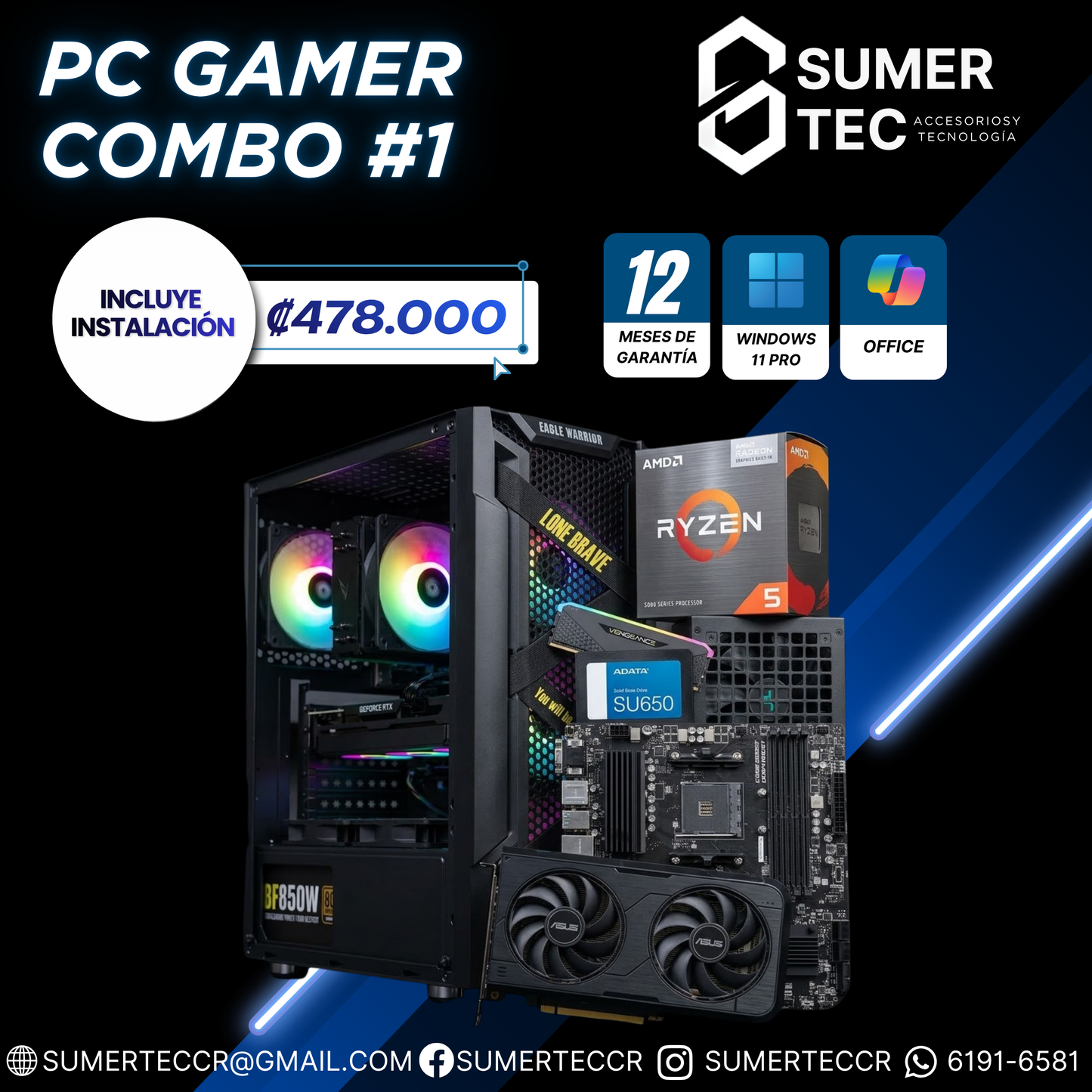 COMBO PC GAMER P1