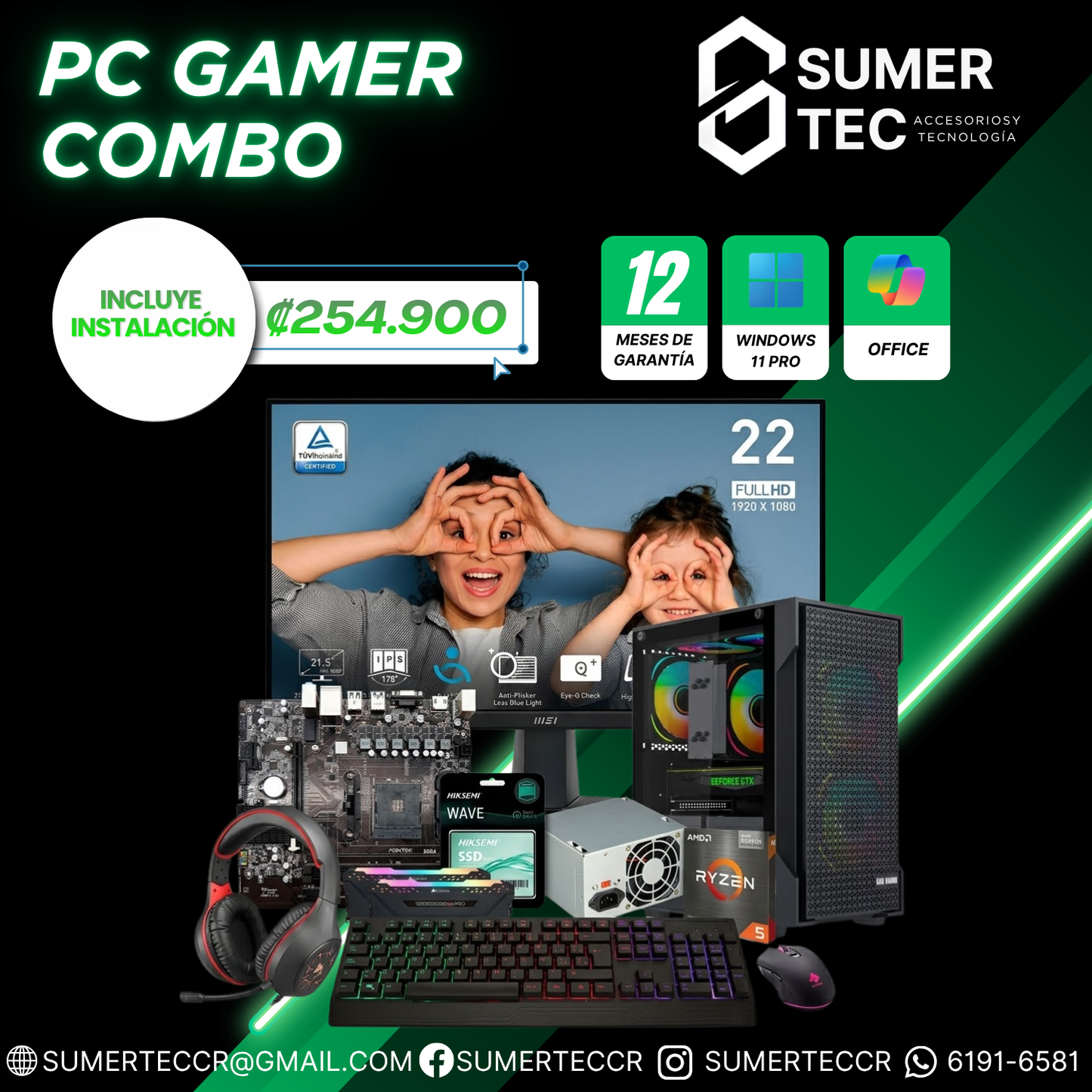 Combo set Gamer S2