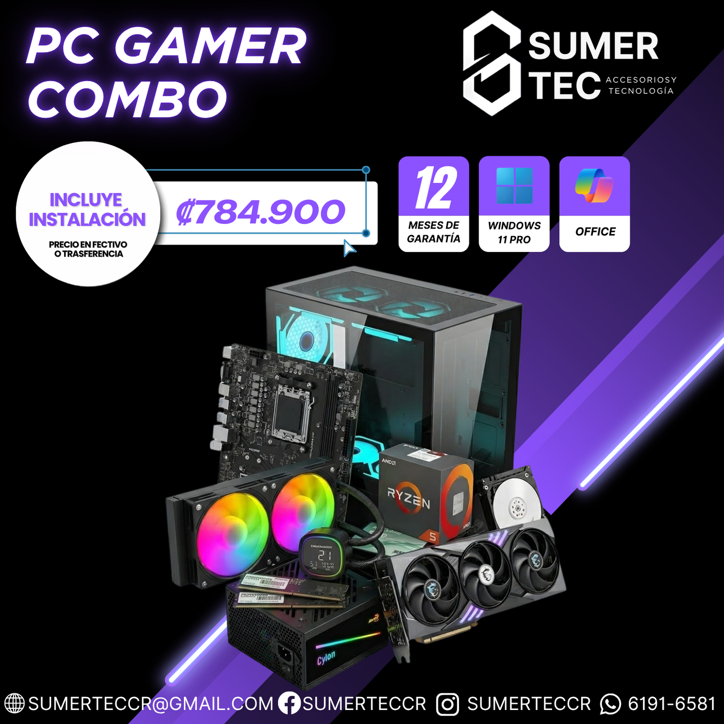 COMBO PC GAMER AM5 U1
