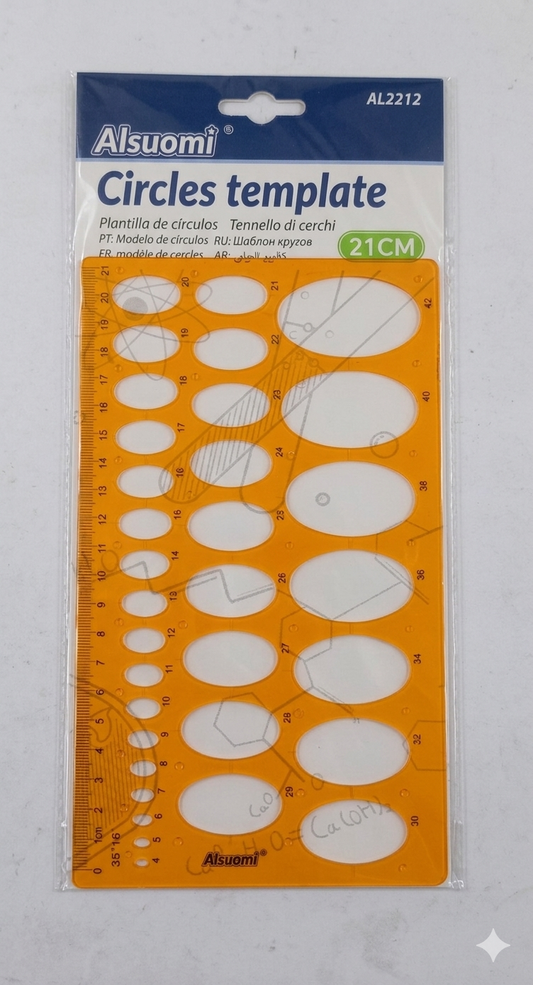 Plantilla de circulos 21cm Alsuomi