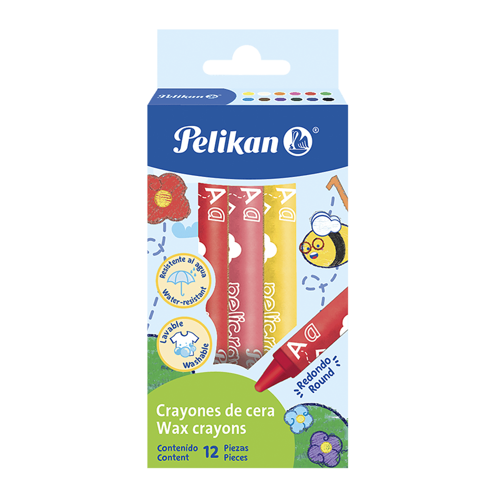 Crayones de cera triangulares 12 unidades Pelikan