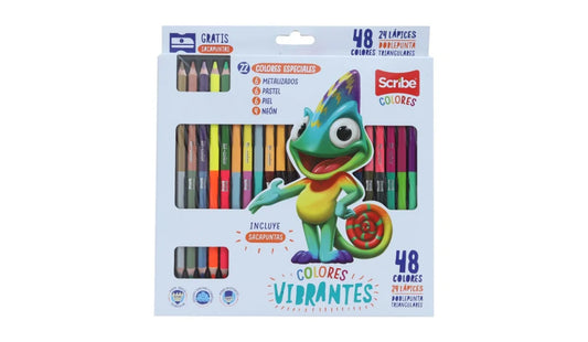 Lápices de color Scribe 48 unidades