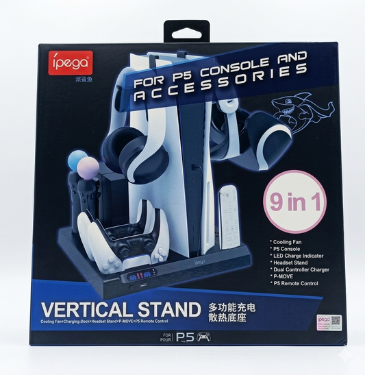 Base para cargar 9 en 1 para Playstation 5 ípega