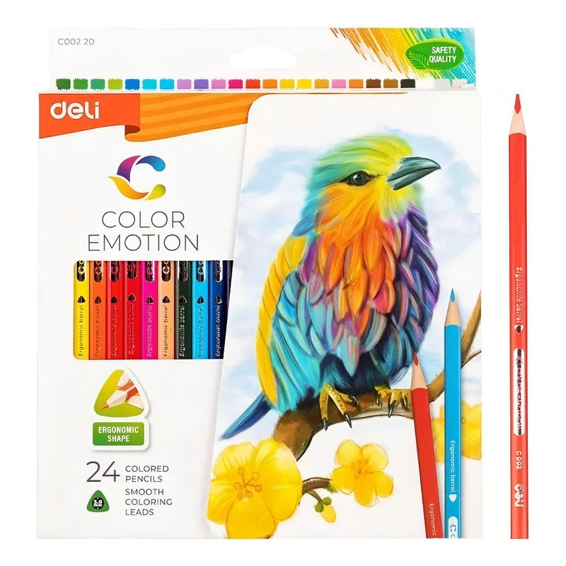 Lápices de color 24 unidades deli