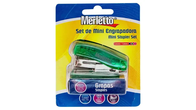 Set de mini engrapadora Merletto