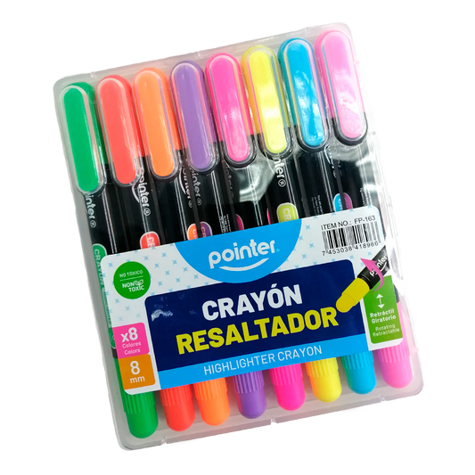 Crayol resaltador Pointer 8 unidades