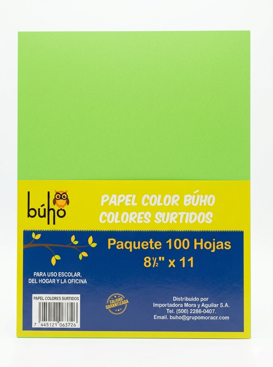 Papel de color 8½"x11