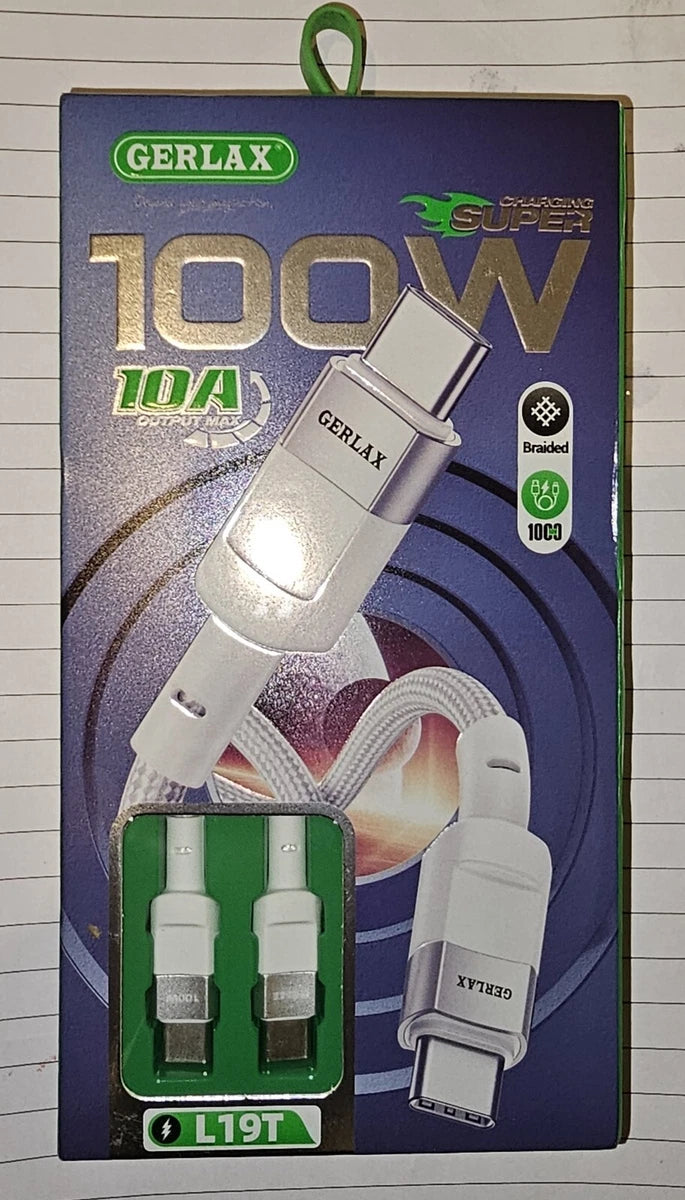 Cable tipo C carga rápida 100W