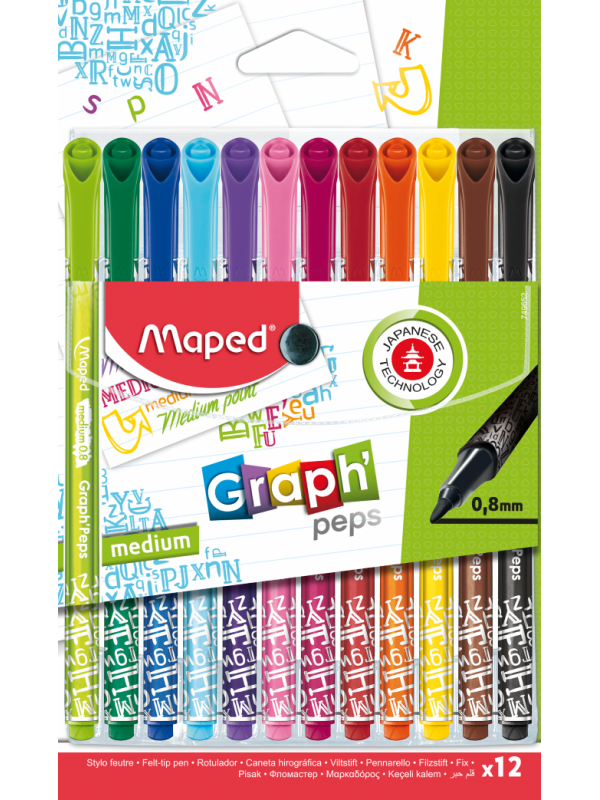 Bolígrafo Maped 12 unidades