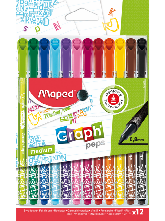 Bolígrafo Maped 12 unidades