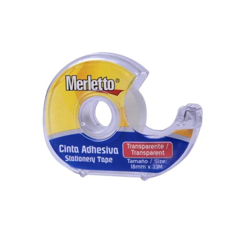 Cinta adhesiva con dispensador Merletto