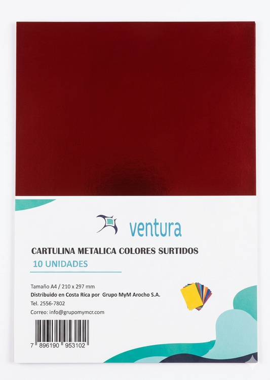 Cartulina metálica surtida