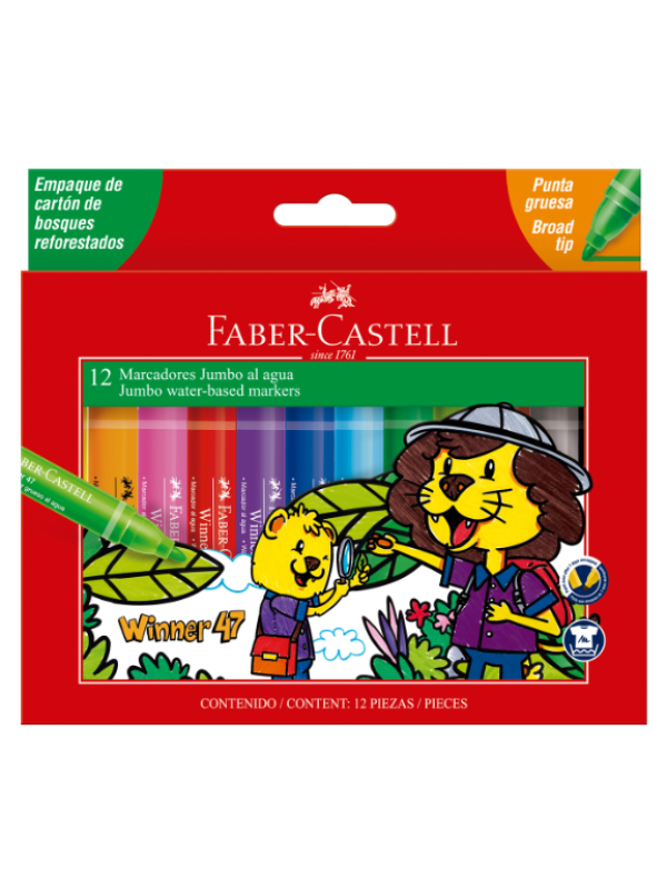 Marcadores Jumbo Faber-Castell