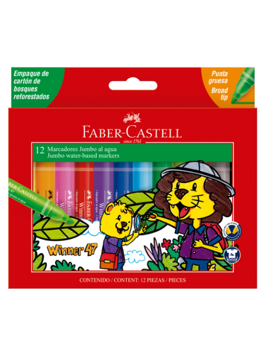 Marcadores Jumbo Faber-Castell